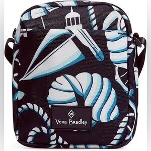 Vera Bradley Lighten Up RFID Mini Hipster Crossbody Bag, Shore Enough